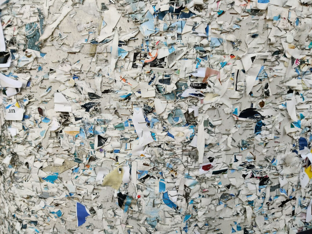 recycled paper documents