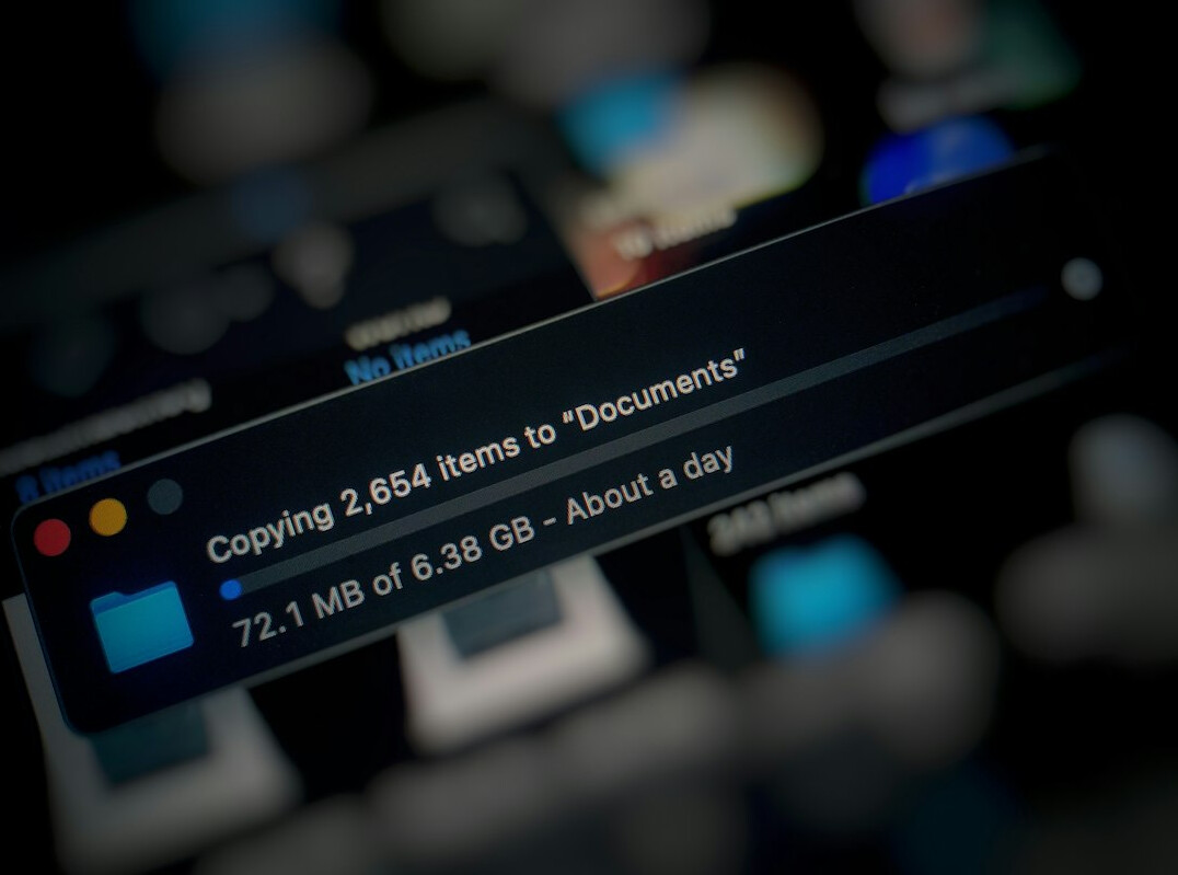 digital files on computer